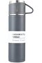 Stainless Steel Thermos with Cup 500 ml |   Leak-Proof Lid, 12-Hour Hot & Cold Gray