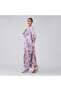 White Orange Mustard Floral Maxi Dress - 2