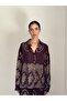 Designer Boyfriend Shirt for Women Dark Brown - 2