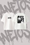 Eminem_9 Design Printed Oversize Crew Neck T-Shirt White