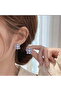 Minimal Pearlescent Violet Earrings - Special Design Steel Earrings - 3