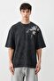 Oversize Printed T-Shirt Black