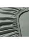 Elasticated Fitted Sheet, Grey-Green, 160X200 cm - 2