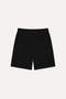 100% Cotton Elastic Tie Waist Baggy Fit Black Bermuda Shorts H7655Ax26Hs - 2