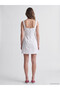 Trendlucky with a Difference Square Neck A-Line Mini Jean Dress - 4