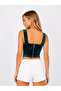 Imported Women's Velvet Crop - 2