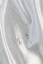 316L Steel Silver Color Zircon Stone Bow Detail Drop Necklace - 3