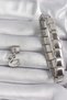 316L Steel Silver Color Dangle White Swan Model Nomination Charm - 2