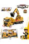 27cm Unbreakable Engineering Machinery Truck Crane Bucket Work Vehicles Construction Set Excavator