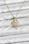 316L Steel Chain Gold Color Ballerina Model Women's Necklace
