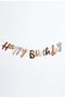 Happy Birthday Banner Calligraphy Text Ornament 110X20 cm Birthday Party Decoration - 2