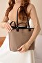 2-Piece Women's Large Size 5-Compartment Shoulder Bag and Wallet Set - 4