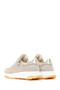 Women's Beige Lace-Up Thick Sole Suede Leather Sneaker 26Sfd371810 - 6