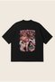 Manifest Powder Pink Printed Oversize Boxy Cut Unisex 100% Cotton Tshirt |   Streetwear