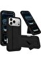 Case for Iphone 17 Pro Max Back Stand Case Magnetic Car Holder Soft Silicone Case Horizont