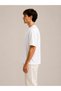 2-Pack Unisex White-Navy Blue Oversize T-Shirt Set - Crew Neck Basic T-Shirt - 4