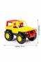 Safari Jeep Off-Road Vehicle My Vehicle 22 cm Yellow Jeep Figured Safari Adventure Educational Toy Car - 2
