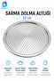 Stainless Steel Wrap-Around Cooking Mat 22 cm – Perforated Cooking Base for Pots