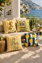 Motorcycle Dog and Lemons Patterned 4-Piece Throw Pillow Cover Set - 2