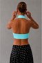 Halter Yaka Çift Kat Crop Top - 4