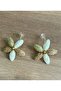 Wicker Summer Earrings in Flower and Leaf Shapes - 3