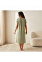 Night Gown Short Sleeves Floral Print Viscose - 4
