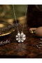 316L Steel Chain Silver Color Openable Clover Model Necklace