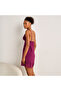 Slip Dress Sleeveless with Robe and Thongs - 3