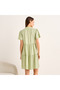 Knee Length Sleeveless Night Dress with Robe - 5