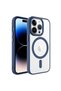 حافظة آيفون 14 برو ماكس من ماج سيف، شفافة، مع كاميرا خلفية مرتفعة من السيليكون TKNG - 3