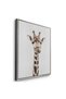 Minimalist Giraffe Kids Wall Art | Portrait Framed Canvas Print | Luxury Modern Decor for Kids Room - 3