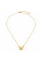 Aurevian Butterfly Women's Pendant 316L Stainless Steel Gold Color Necklace - 3