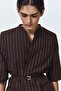 Short-sleeved linen-blend blazer - 2