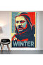 Eddard Stark - Winter Is Coming Wall Covering Wall Tapestry First Quality Satin Fabric Poster