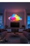 مجموعة واحدة من أضواء السحاب LED متزامنة مع الموسيقى RGB من البلاستيك PVC مع جهاز تحكم عن بعد USB وتطبيق لتزيين غرفة الألعاب - 7