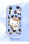 Mi 12 Lite Compatible Case Camera Protector Blue Silicone Couple Phone Case Kitty Pattern - 2