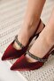 Red Women's Heeled Shoes Tr08Ms36D - 4