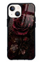 iPhone 13 Mini Glossy Phone Case with Midnight Velvet Rose Design