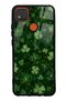 Xiaomi Redmi 9C Emerald Lucky Clover Design Glossy Phone Case