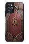 Omix X700 Burgundy Glossy Phone Case with Ottoman Emblem Design