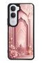 Vivo Y31 Glossy Phone Case with Blush Palace Garden Design
