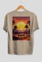 Moroccoo Morocco Beige Oversize Country City Back Printed Unisex T-Shirt 100% Cotton Premium