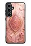 Samsung S24 Fe Blush Crescent Palace Design Glossy Phone Case