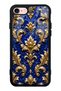 iPhone 7 Royal Sapphire Baroque Design Glossy Phone Case
