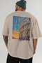 Colosseum Italy 4 Beige Oversize Country City Back Printed Unisex T-Shirt 100% Cotton Premium - 5