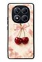 Xiaomi Redmi Note 14 Pro 5g Cherry Pearl Ribbon Design Glossy Phone Case