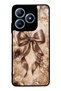 Realme C63 Glossy Phone Case with Bronze Pearl Design