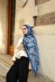 Petra Ethnic Pattern Shawl - Blue - 3