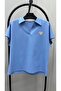 Women's Plus Size Short Sleeve Chest Label Detailed Polo Collar Shorts Set 8286-26 - 4