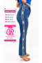 Plus Size Lycra Stoned Denim Women's Trousers - 2